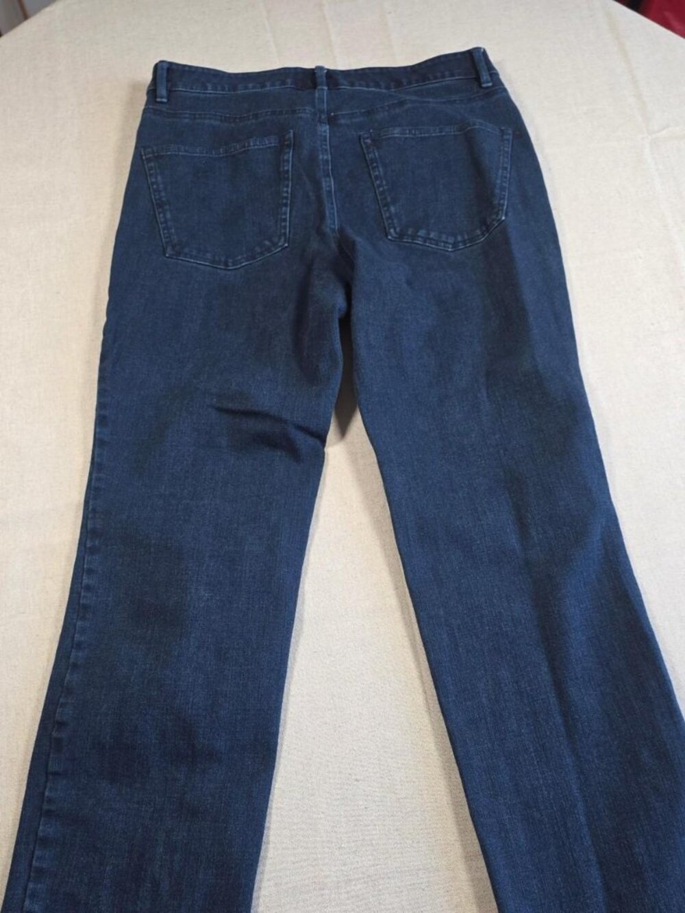 Womens L.L.Bean Dark Wash Blue Cotton Rayon Blend Classic Fit Jeans (6 PET) - Picture 7 of 8